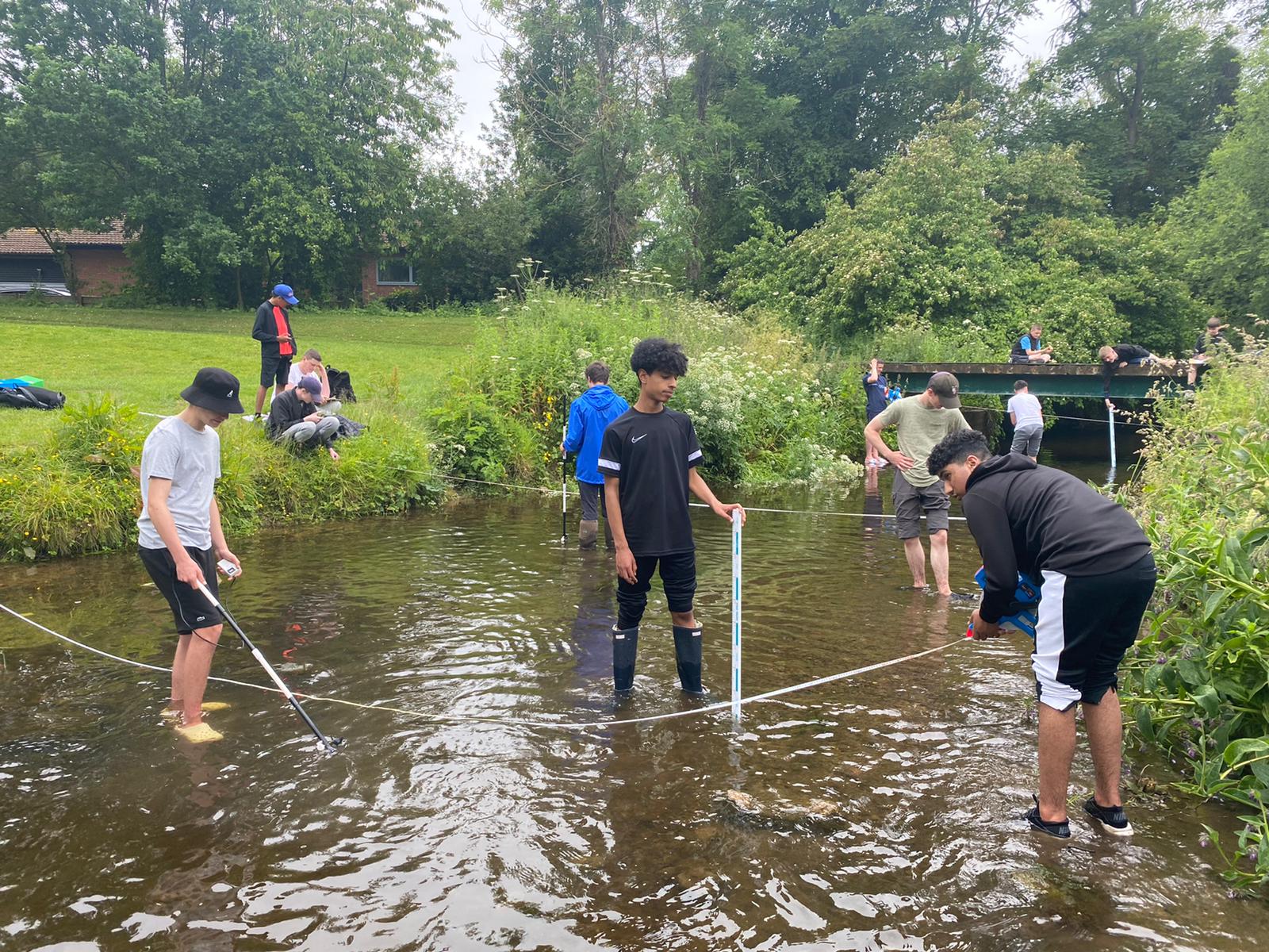 Geography Fieldwork in the River Pont